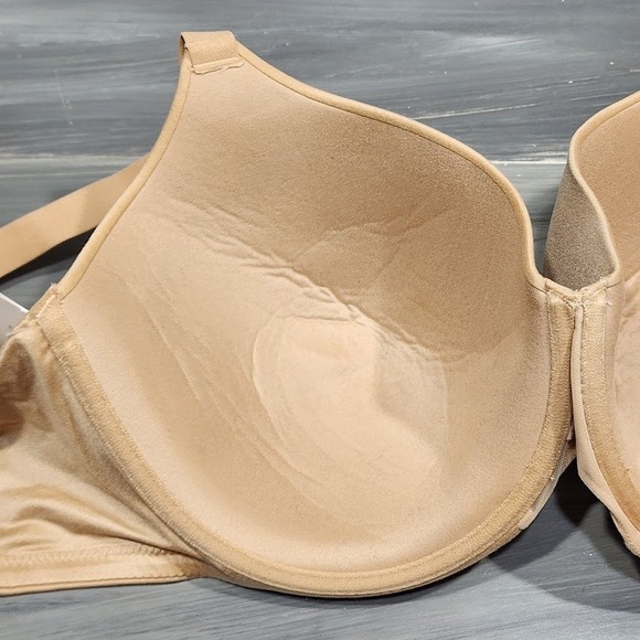 Auden Lightly Lined Full Coverage T-Shirt Bra 46C‎ Underwire Beige The Superstar - Picture 8 of 13